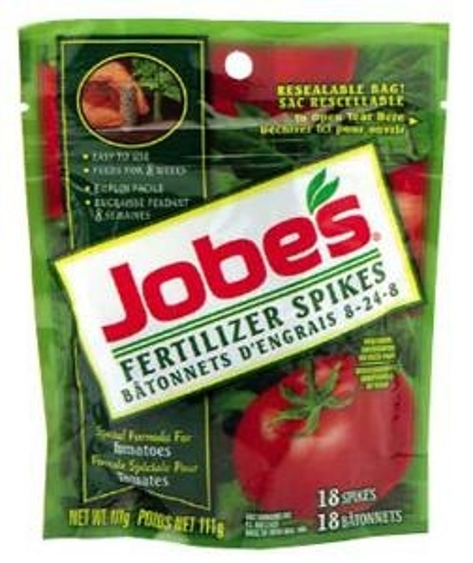 Jobes 06005CN Fertilizer, 0.3 lb, 6-18-6 N-P-K Ratio, Spike
