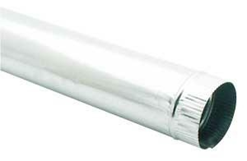 Imperial GV0377 Round Pipe, 6 in Dia, 15 in L, Galvanized Steel