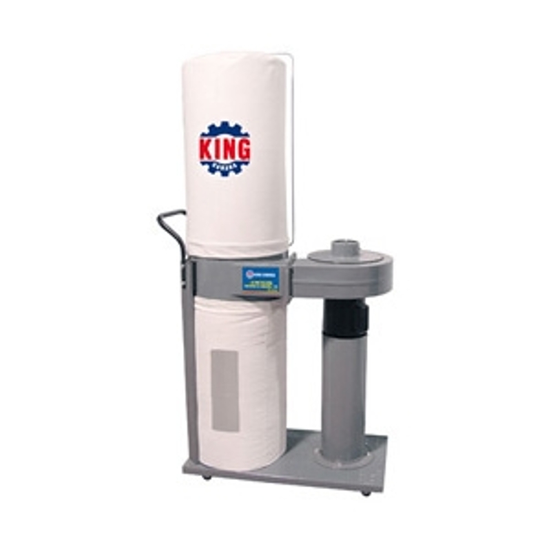 King Canada KC-2105C Series Dust Collector, 28 x 15 x 61 in Dimensions, Includes: Lower Collection Bag, 110 V