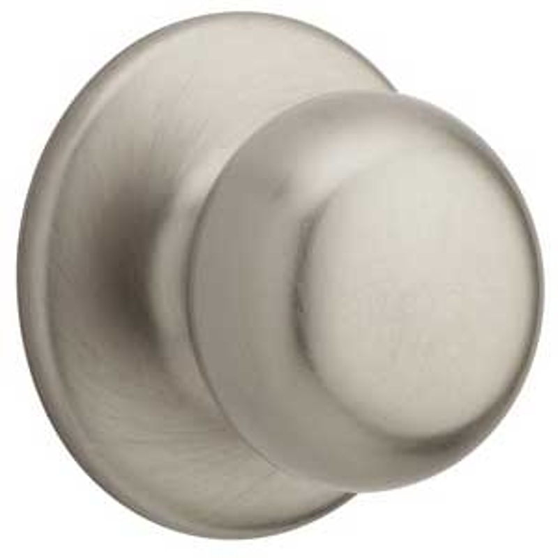 Weiser Fairfax Series 9GAC1010-033 Passage Door Knob, 1-15/16 in Dia Knob, Satin Nickel