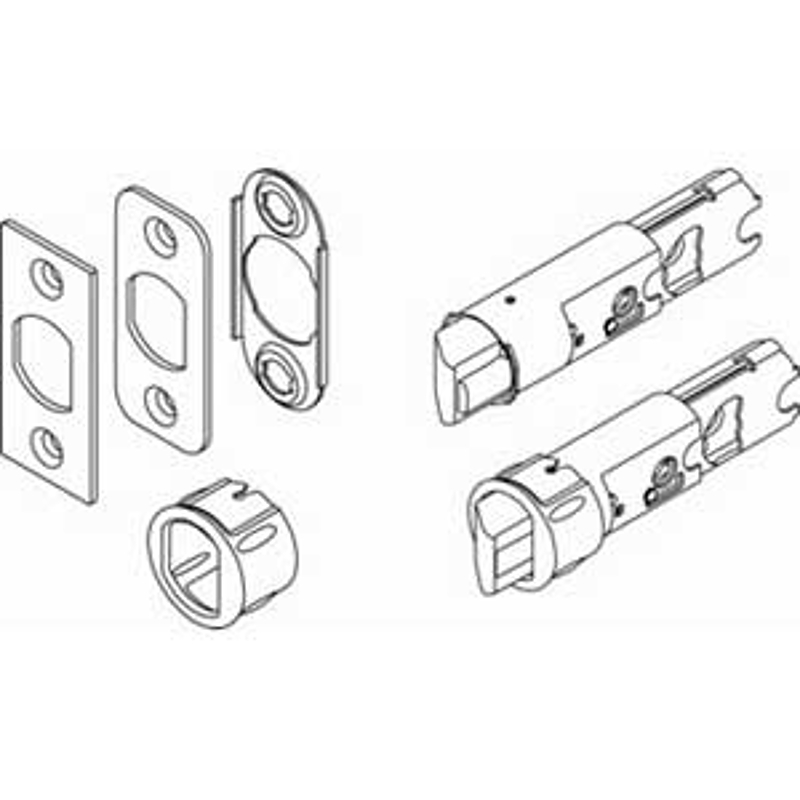 Weiser 820003-001 Door Latch, Satin Chrome