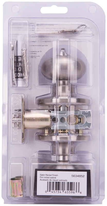 ProSource TFX200V-PS Entry Knob, Satin Nickel, KW1, KA3 Keyway, 3 Grade