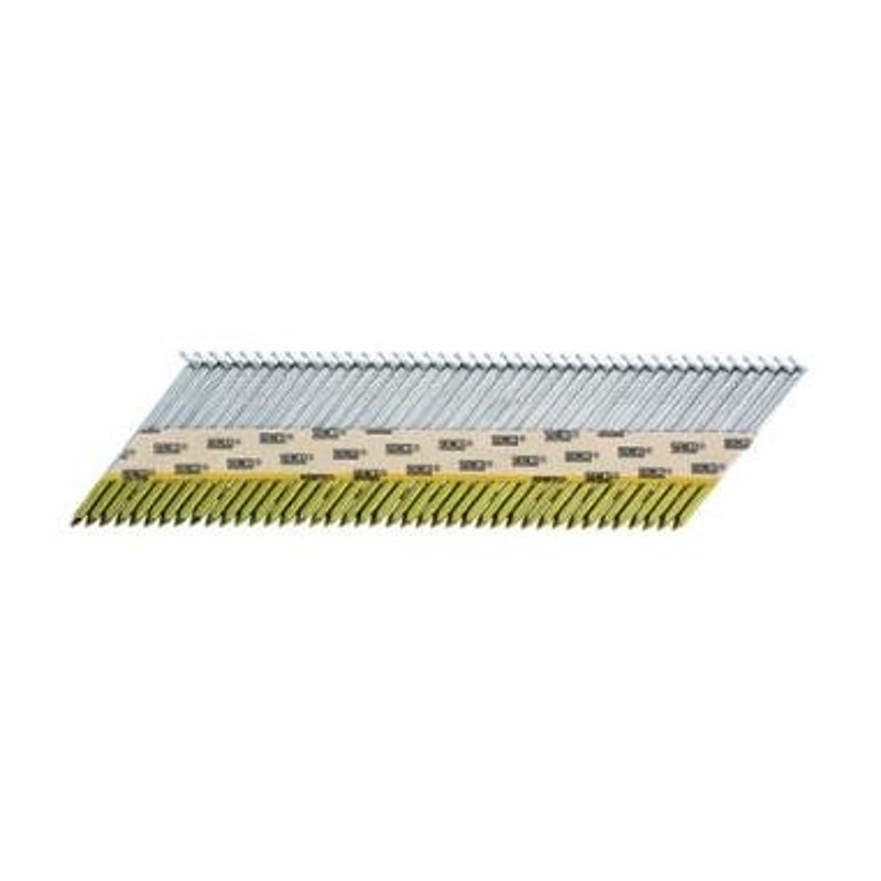 Senco K527APBXN Collated Nail, Paper Tape Collation, 3 in L, Bright Basic, Full Round Head, Smooth Shank