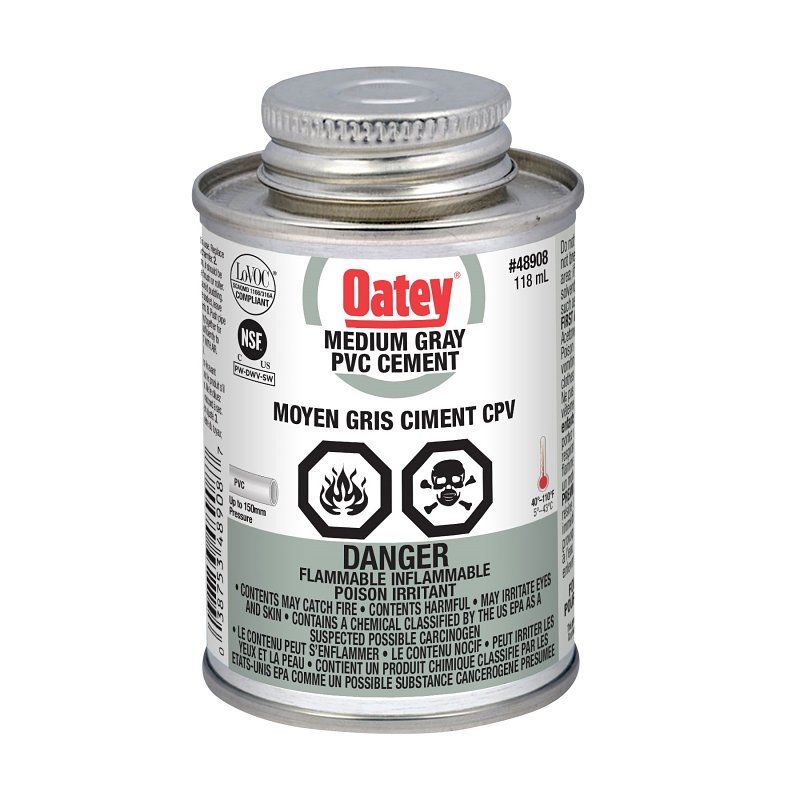 Oatey 31505 Cement, 118 mL, Liquid, Gray