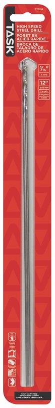 Task T70316 Drill Bit, 3/16 in Dia, 12 in OAL, Long