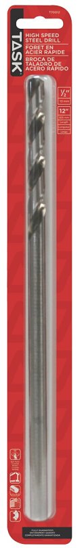 Task T70012 Drill Bit, 1/2 in Dia, 12 in OAL, Long