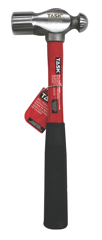 Task T71024 Hammer, 24 oz Head, Ball Pein Head, Steel Head