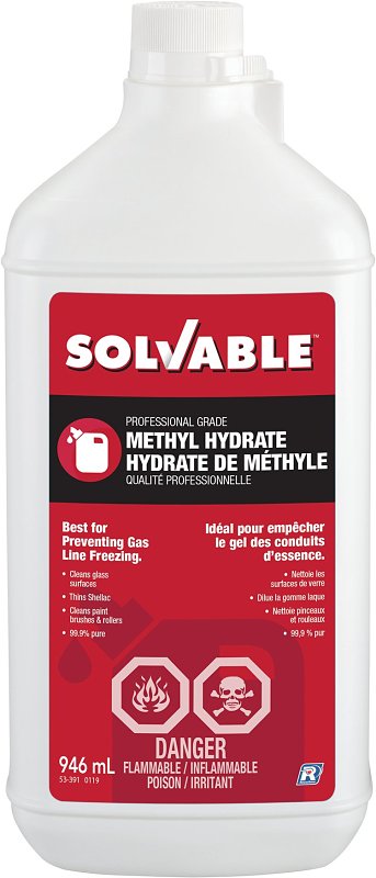 Recochem 13-391 Methyl Hydrate Thinner, Liquid, Pungent, Clear