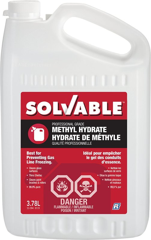 Recochem 13-394 Methyl Hydrate Thinner, Liquid, Pungent, Clear