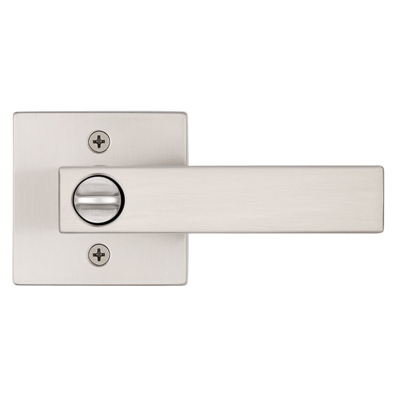Kwikset Signature, Singapore 740SAL SQT 15 SMT Keyed Entry Door Handle, Lever Handle, Satin Nickel, Metal, AAA Grade