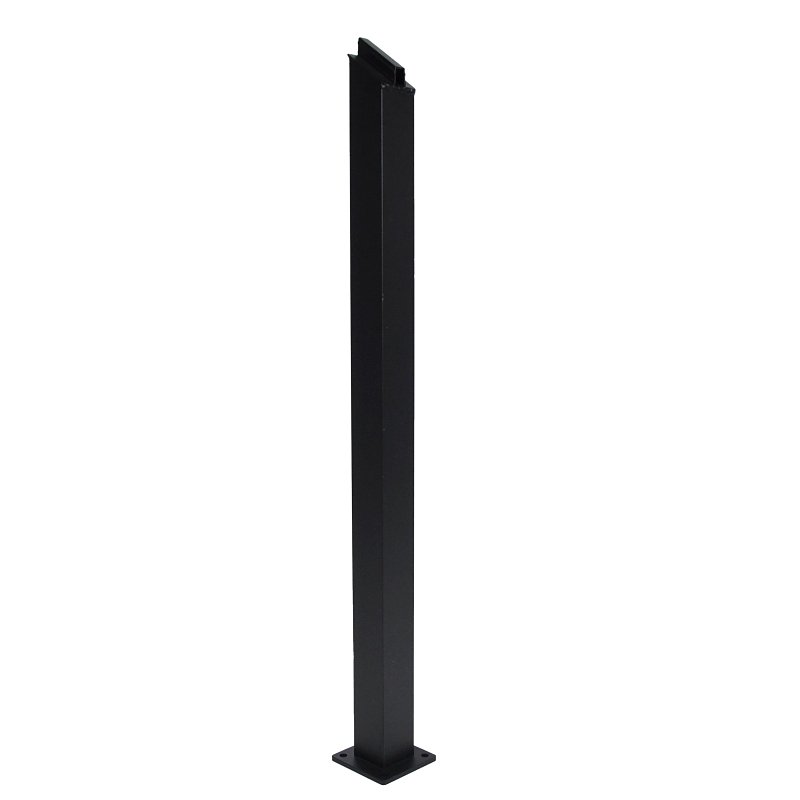 Regal ILSP-TB In-Line Stair Post, Aluminum, Textured Black, Powder-Coated