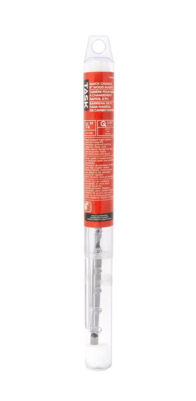 Task T20014 Auger Bit, 1/4 in Dia, HCS