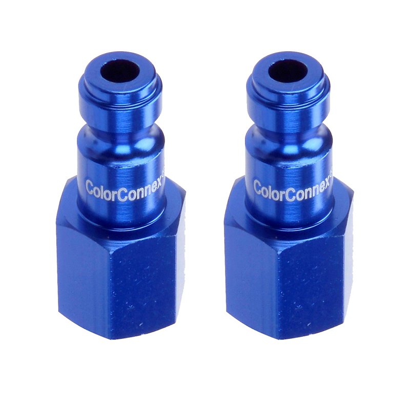 ColorConnex A72430C-2PK Plug, Automotive Interchange, 1/4 in, FNPT, Aluminum