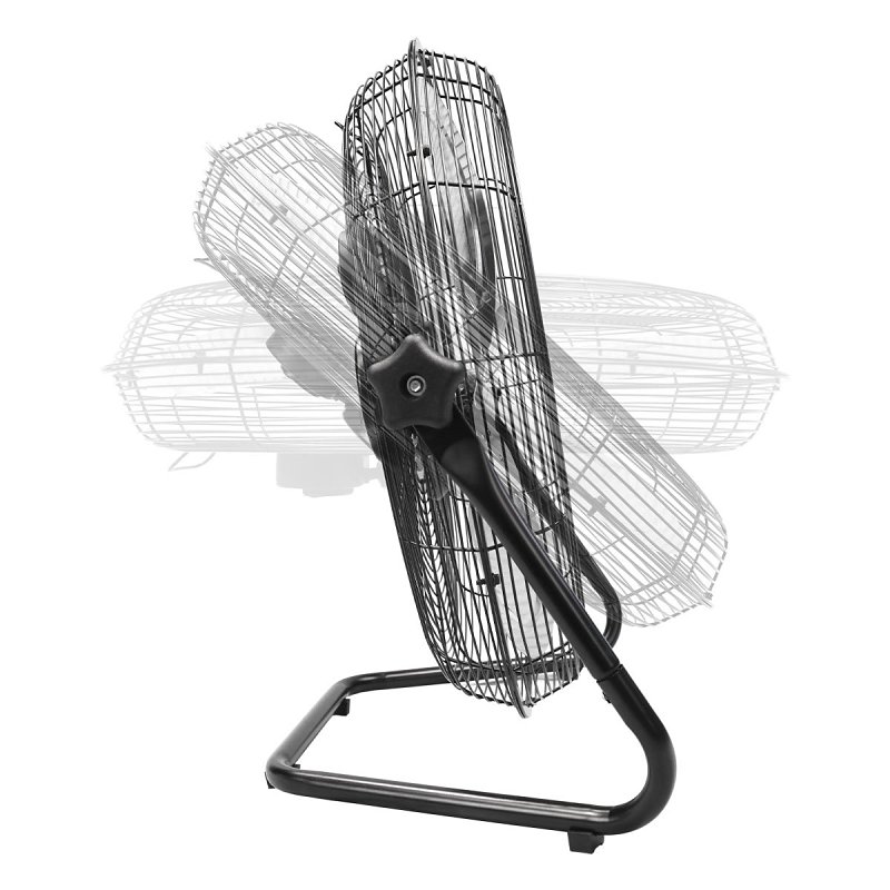 MaxxAir HVFF 20 High-Velocity Floor Fan, 120 V, 20 in Dia Blade, 3-Speed, 1500 to 2250 cfm Air, Black