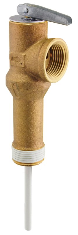 Rheem SP12577B Temperature and Pressure Relief Valve, Bronze, For: Water Heater