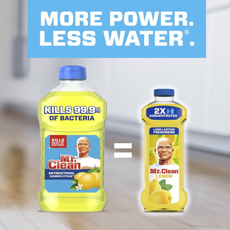 Mr Clean 80375757 All-Purpose Cleaner, 41 oz Bottle, Liquid, Lemon