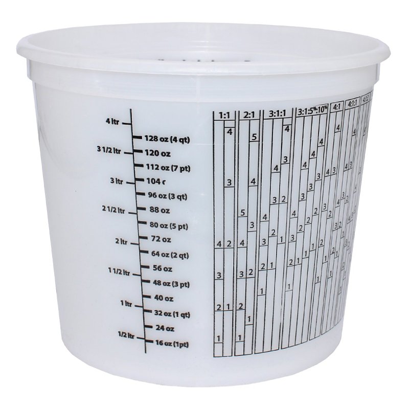 ENCORE Plastics 300403 Paint Container, For: ENCORE Plastics 300403 602.2099 and 602.2115 Lids, 5 qt, Plastic, Clear