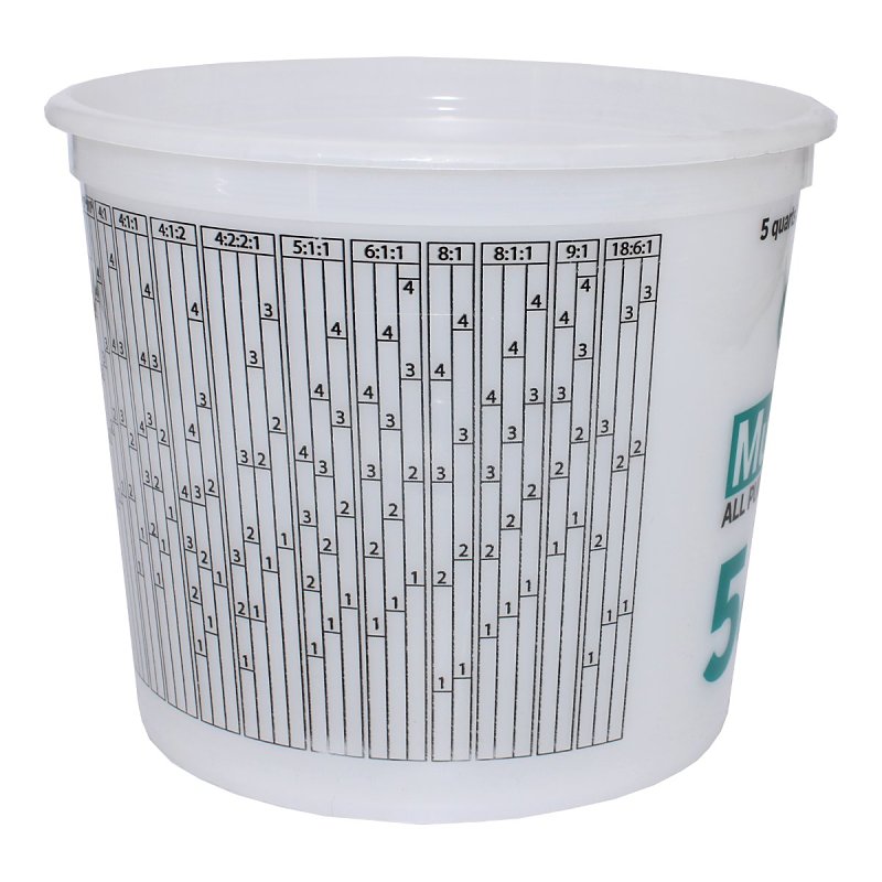 ENCORE Plastics 300403 Paint Container, For: ENCORE Plastics 300403 602.2099 and 602.2115 Lids, 5 qt, Plastic, Clear