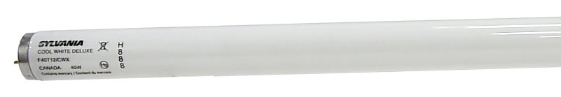 Sylvania 22461 Fluorescent Bulb, 4100 K Color Temp, Cool White, 1850 Lumens, 40 W, T12 Lamp, Medium Lamp Base