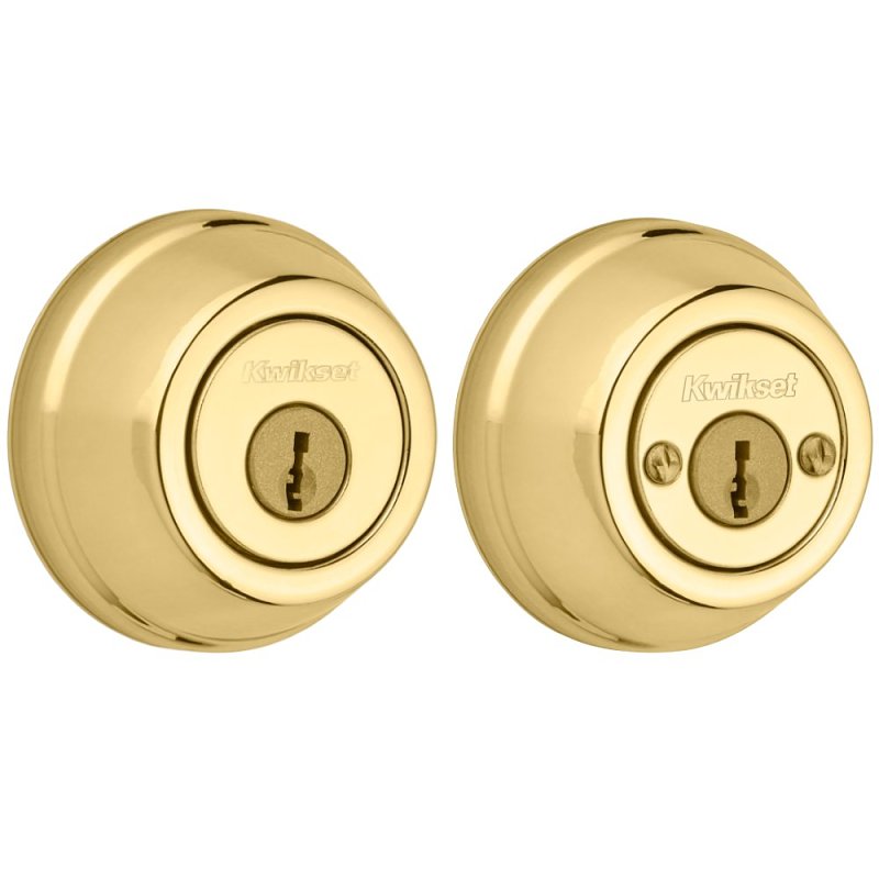 Kwikset Signature Series 785 3 6AL STRKP K3 Deadbolt, 2 Grade, Keyed Key, Zinc, Polished Brass, K3, KW1 Keyway