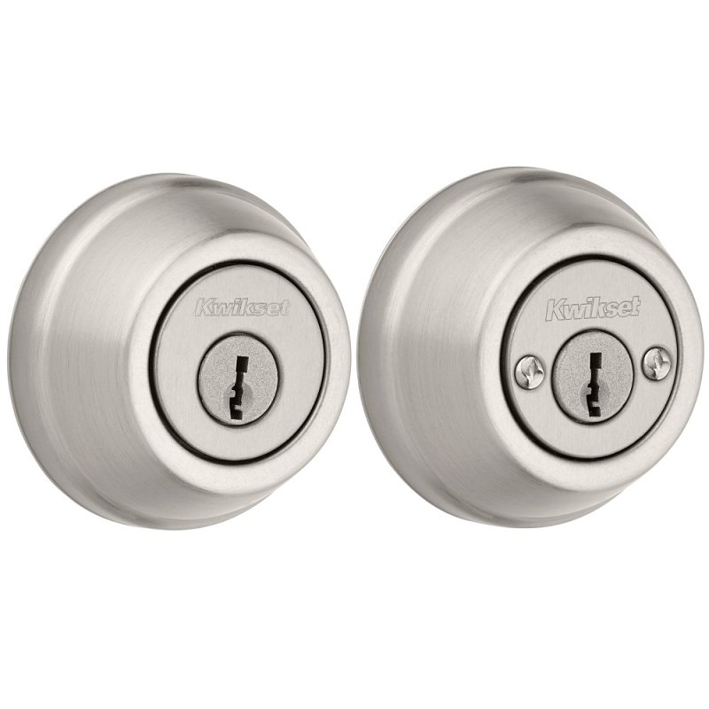 Kwikset Signature Series 785 15 6AL STRKP K3 Deadbolt, 2 Grade, Keyed Key, Zinc, Satin Nickel, 2-3/8 to 2-3/4 in Backset