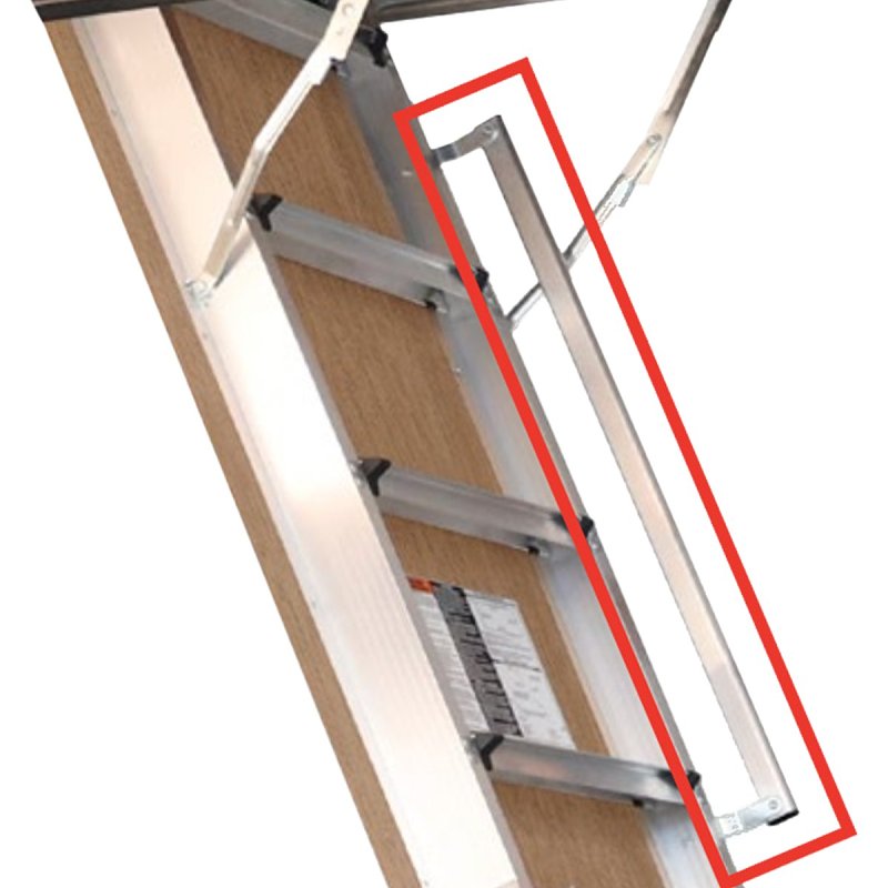 Louisville Fire-Rated Energy Efficient Everest Series AL2240LG-R5FT Attic Ladder, 10 to 12 ft H Ceiling, 13-Step
