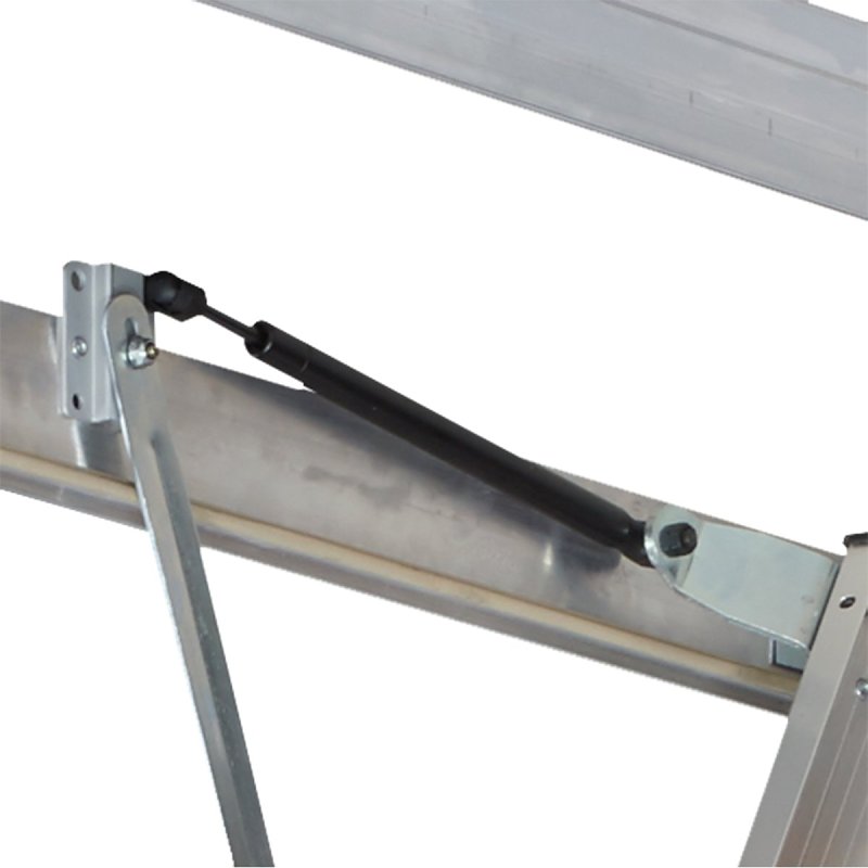 Louisville Fire-Rated Energy Efficient Everest Series AL2240LG-R5FT Attic Ladder, 10 to 12 ft H Ceiling, 13-Step