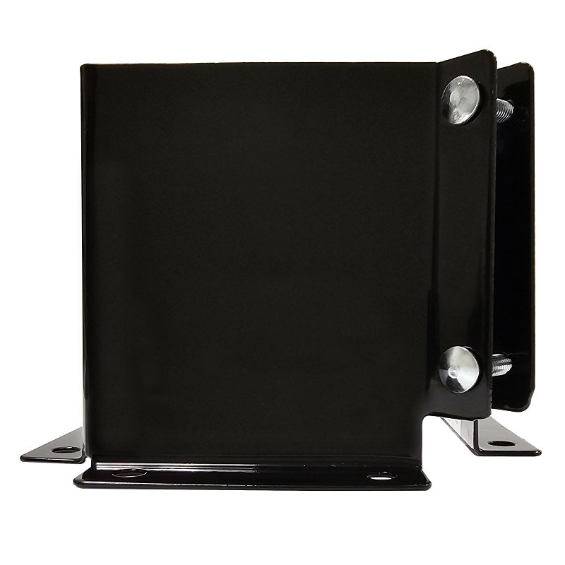 Pylex 13061 Bolt Spike Head, 6 x 6 in Post, Steel, Black, Powder-Coated