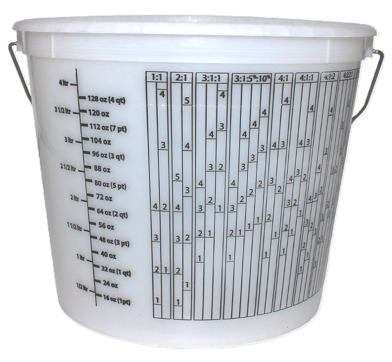 ENCORE Plastics 05166 Paint Container, For: Model 80900 Lid, 5 qt, Plastic, Clear