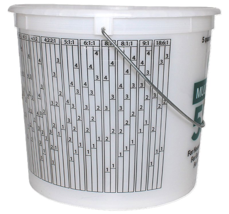 ENCORE Plastics 05166 Paint Container, For: Model 80900 Lid, 5 qt, Plastic, Clear