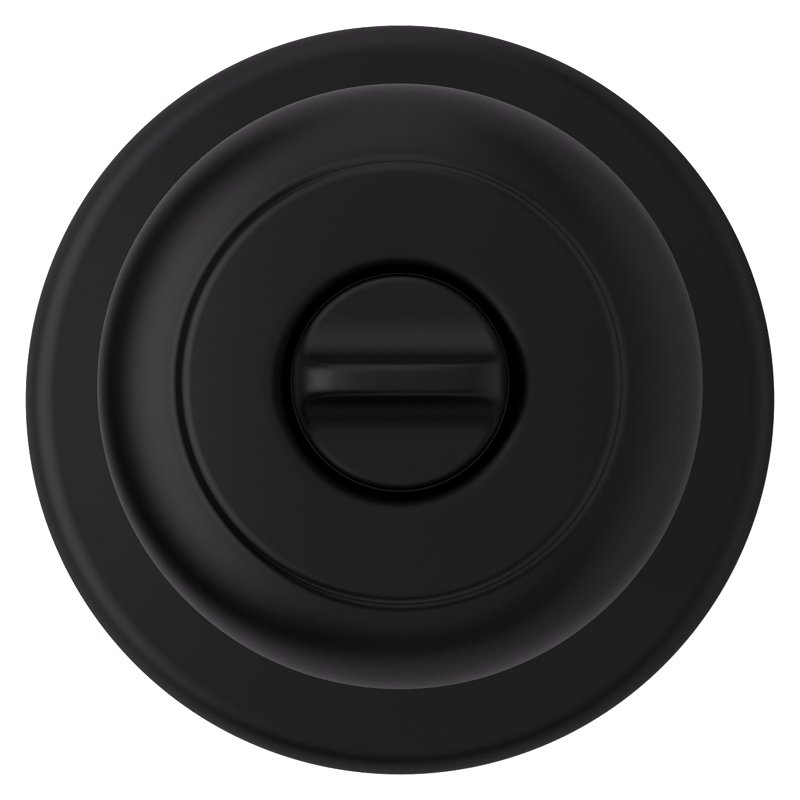 Kwikset 300CV 514 6AL RCS V1 Privacy Door Lock, Cove, Traditional Design, Knob Handle, Matte Black, Zinc, Turn Piece