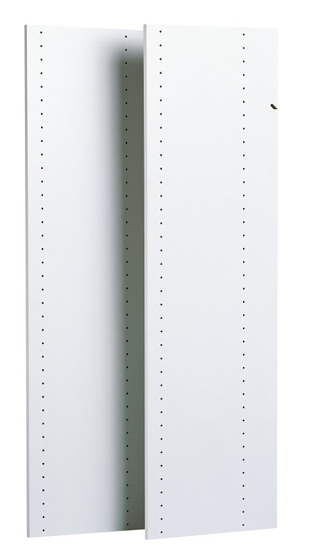 Easy Track RV72 Series Vertical Panel, White, 5/8 in W, 72 in H, Wood