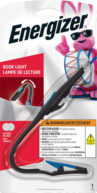 Energizer FNL2BU1CS Clip Light, CR2032 Battery, Lithium Battery, LED Lamp, 14 Lumens, 7 m Beam Distance, 30 hr Run Time