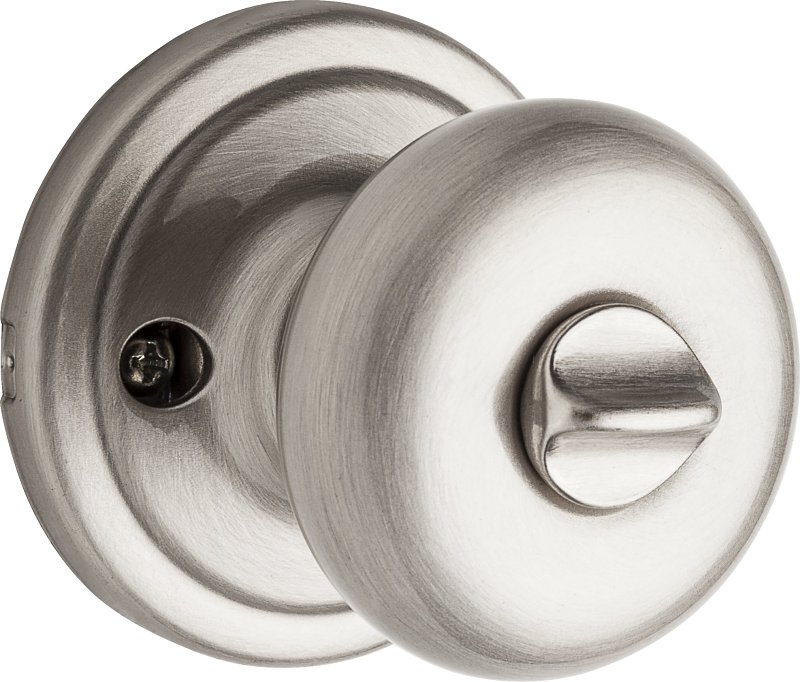 Kwikset Signature Series 740H 15 6AL RCS Entry Knob, Hancock, Mushroom, Satin Nickel, Zinc, KW1 Keyway, Residential