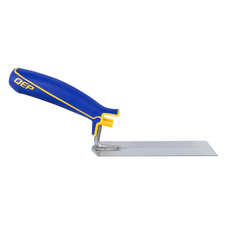QEP 42112 Margin Trowel, 6 in L Blade, 2 in W Blade, Steel Blade, Comfort Grip, Non-Slip Handle, Plastic/Rubber Handle