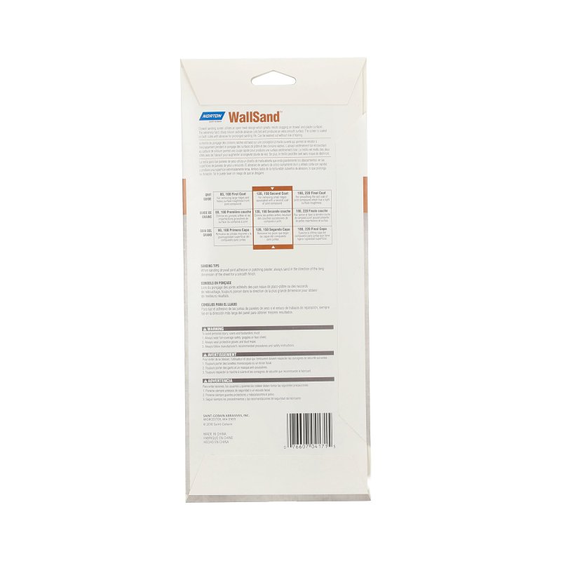 Norton 07660768320 Drywall Sanding Screen, 11-1/4 in L, 4-3/16 in W, 150 Grit, Medium, Paper Abrasive, 2-Sheet