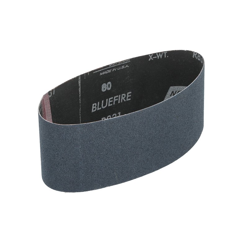 Norton 49611 Sanding Belt, 3 in W, 21 in L, 80 Grit, Medium, Zirconia Aluminum Abrasive