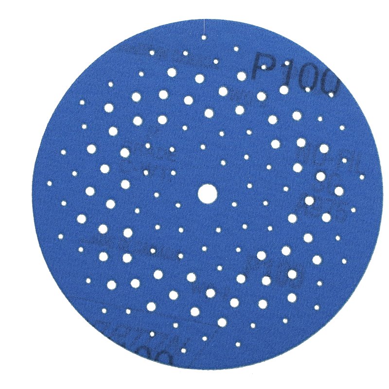 Norton 04034 Sanding Disc, 5 in Dia, 11/16 in Arbor, Coated, P100 Grit, Medium, Alumina Ceramic Abrasive, Spiral