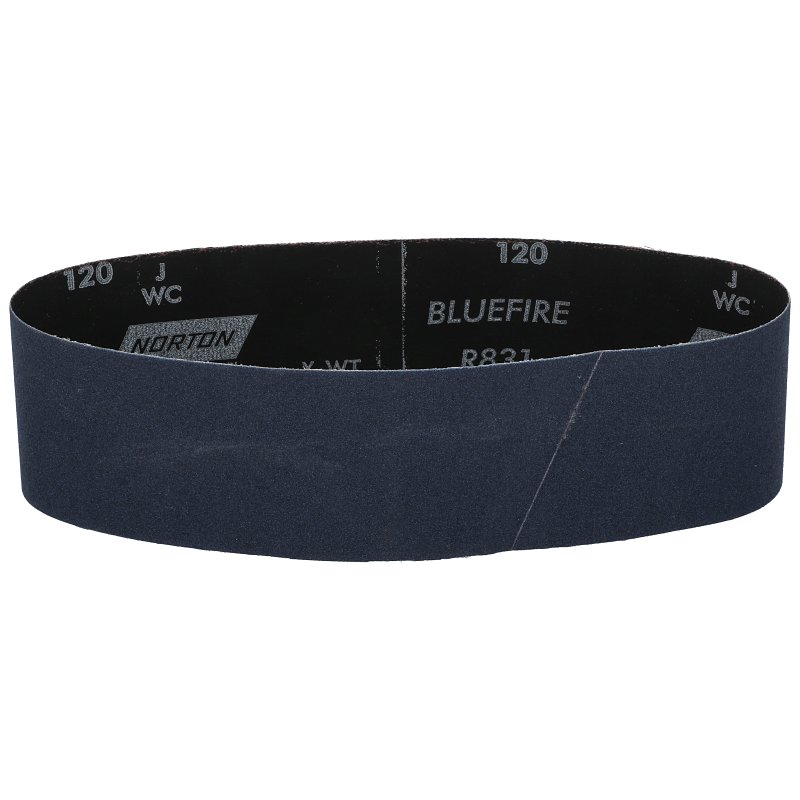 Norton ProSand R811/R816/R831 Series 07660768231 Portable Abrasive Belt, 3 in W, 24 in L, 120 Grit, Medium