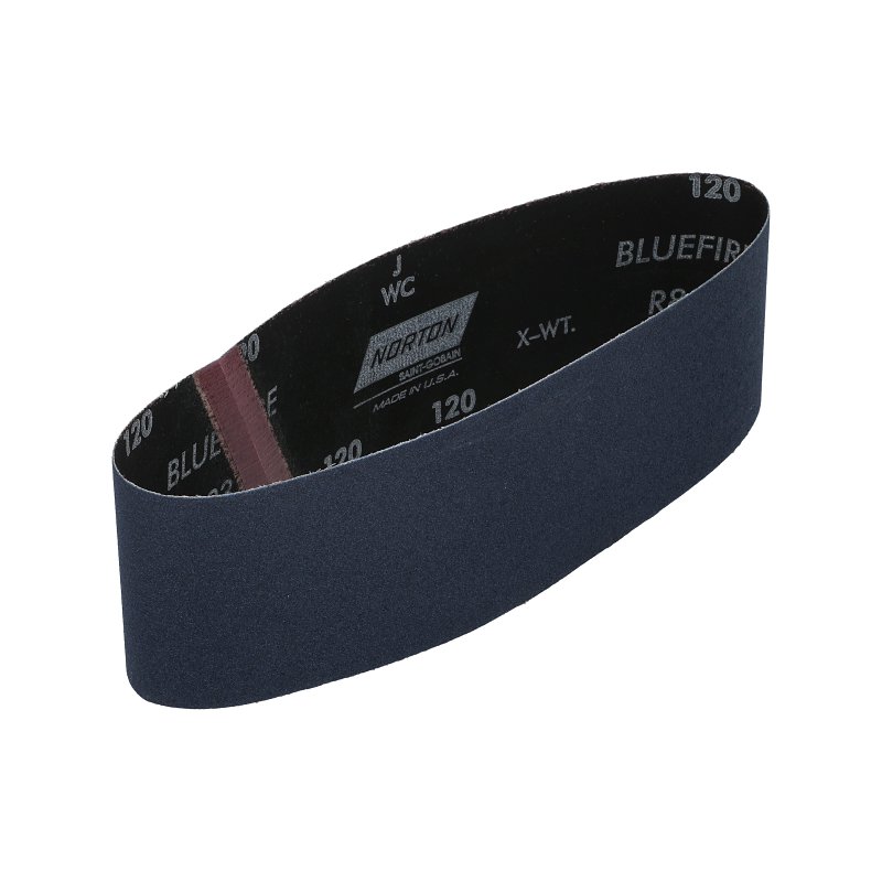 Norton ProSand R811/R816/R831 Series 07660768231 Portable Abrasive Belt, 3 in W, 24 in L, 120 Grit, Medium