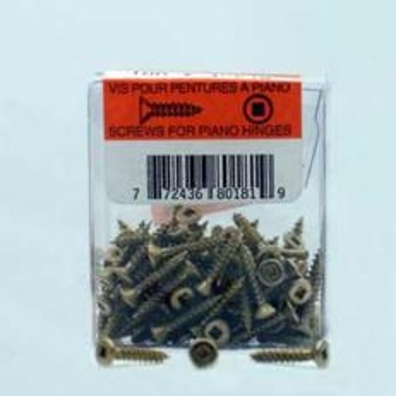 Reliable FKWB534VP Series Screw, 100 BX, #5-20 Thread, 3/4 in L, Full, Twin Lead Thread, Flat Head, Square Drive, Steel