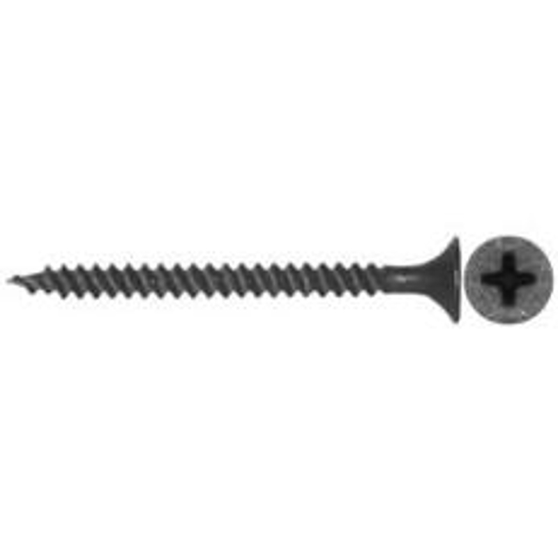 Reliable RzR Series DS6158C1 Screw, 1-5/8 in L, Fine, Full Thread, Flat Head, Phillips Drive, Type S Point, Steel, 100/BX