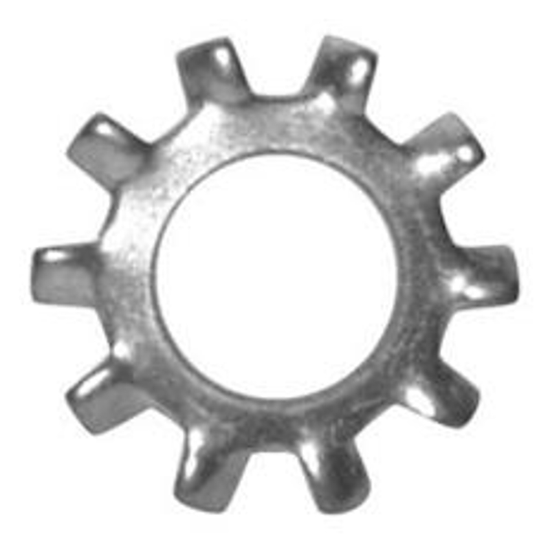 Reliable ETLZ8MR Lock Washer, 0.176 in ID, 0.381 in OD, 0.023 in Thick, Steel, Zinc
