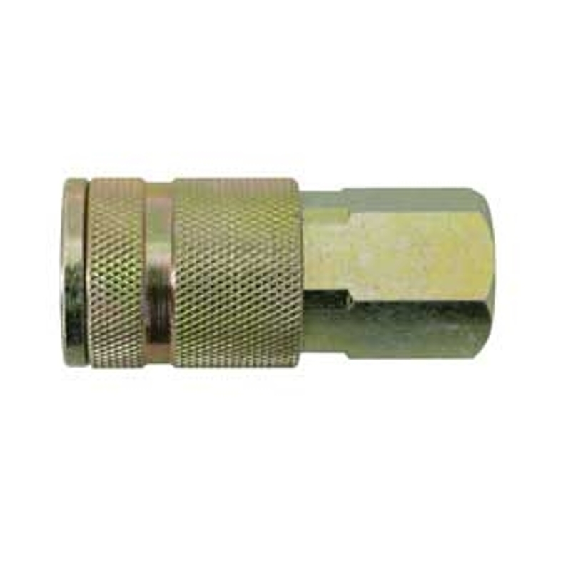 Topring 25.842C Quick Manual Coupler, 1/4 in, FNPT, Steel, Zinc