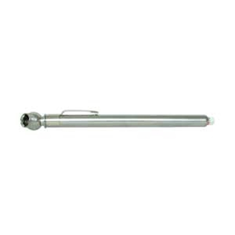 Topring 63.400C Tire Gauge, 5 to 50 psi, Stainless Steel Gauge Case