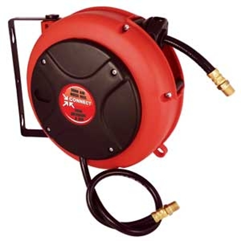 Topring 88.9505 Retractable Hose Reel, 1/4 in Hose, 27 ft L Hose, PVC