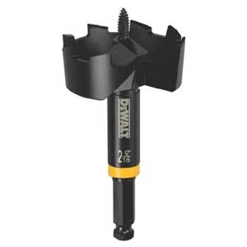 DEWALT DW1638 Drill Bit, 2-1/4 in Dia, 5-1/2 in OAL, 7/16 in Dia Shank, Hex Shank
