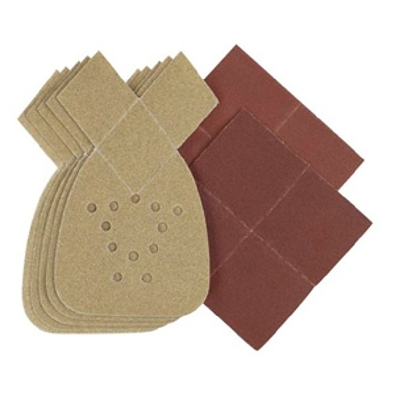 Black+Decker BDAM080 Sandpaper, 4.2 in W, 6.8 in L, 80 Grit, Medium, Aluminum Oxide Abrasive