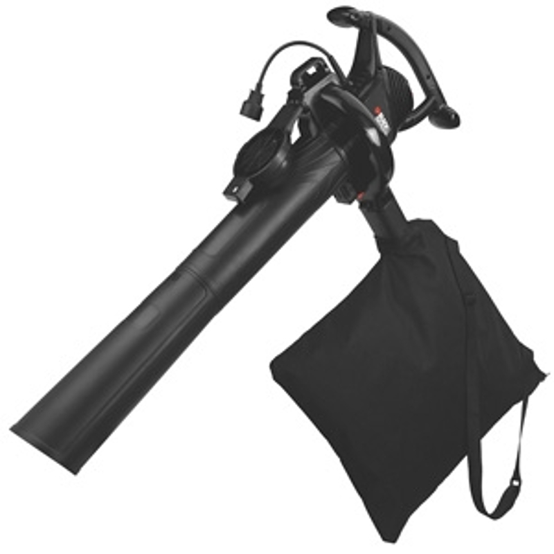 Black+Decker BV3100 Blower Vacuum, 12 A, 120 V, 2-Speed, 300 cfm Air