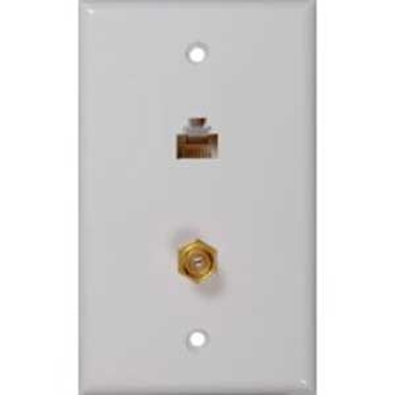 Voxx CTPH557 Series CTPH557R Wallplate, White